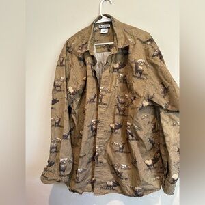 Columbia Men's Brown Wildlife Print Jacket